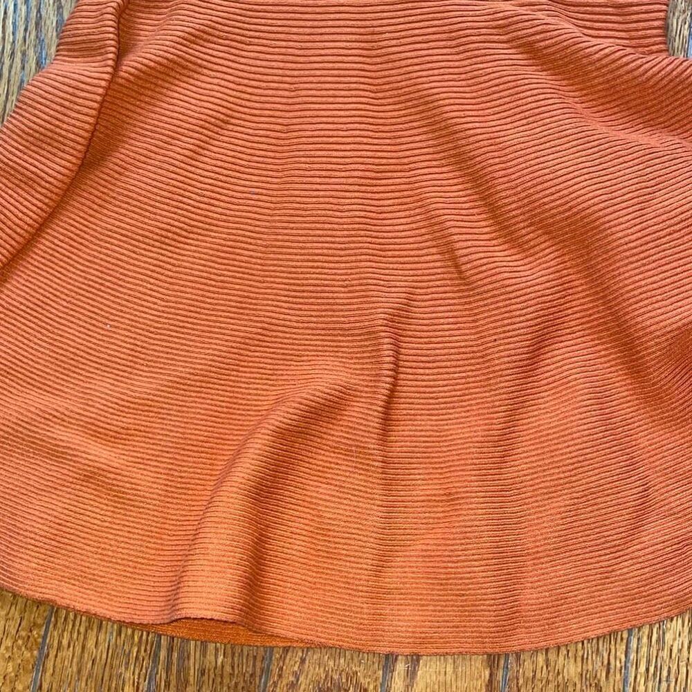 Dress Up Sweater Midi ribbed mermaid tail bodycon Dress - orange plus size 2xl - Picture 8 of 13